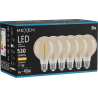 Mexen Vintis 6x LED крушка с нажежаема жичка спирала E27, G80, 6W, Топла светлина -