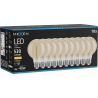 Mexen Vintis 10x LED крушка спирала с нажежаема жичка E27, G80, 6W, Топъл - 2700K, 530 lm,