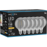 Mexen Vintis 6x Филаментна LED крушка E27, G95, 2W, Топла - 2200K, 150 lm, дим - L157-E27-0222-70x06
