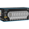 Mexen Vintis 10x LED филаментна крушка E27, G95, 2W, Топла - 2200K, 150 lm, опушена