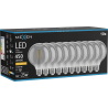 Mexen Vintis 10x LED нажежаема жичка E27, G95, 6W, Топла - 2200K, 450 lm, дим - L157-E27-0622-70x10