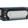 Mexen Vintis 10x LED филаментна крушка E27, G95, 6W, Неутрална - 4000K, 720 lm, прозрачна