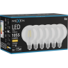 Mexen Vintis 6x LED нишкова крушка E27, G95, 8W, Топла - 2700K, 1055 lm, прозрачна