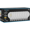 Mexen Vintis 10x LED влакнеста крушка E27, G95, 8W, Топла - 2700K, 1055 lm, прозрачна