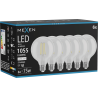 Mexen Vintis 6x LED филаментна крушка E27, G95, 8W, неутрална - 4000K, 1055 lm, прозрачна