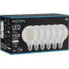 Mexen Vintis 6x LED филаментна крушка E27, G95, 10W, неутрална - 4000K, 1320 lm, прозрачна