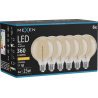 Mexen Vintis 6x LED крушка с нажежаема жичка спирала E27, G95, 4W, Топла - 2200K, 360 lm,
