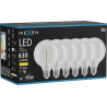 Mexen Vintis 6x LED крушка с нажежаема спирала E27, G95, 6W, Топла - 2700K, 630 lm,