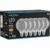 Mexen Vintis 6x LED спирална филтaмент крушка E27, G95, 6W, Топла - 2700K, 510 lm, димно