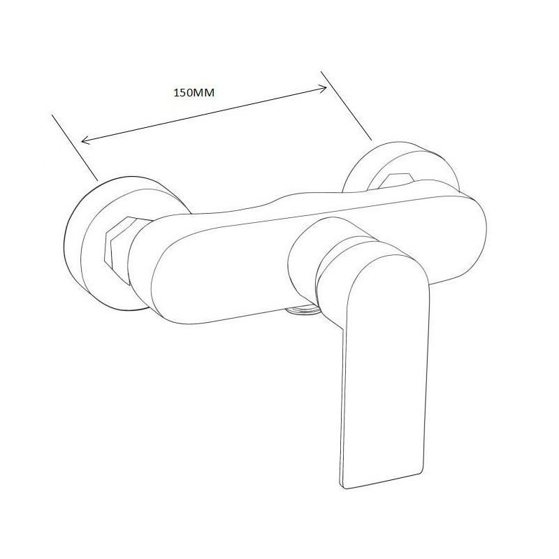Mexen Royo DF40 комплект за душ, черен - 72204DF40-70