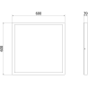 Mexen Brill-S панел за таван LED повърхностен 60 x 60 см, 40W, неутрален - 4000K, 3600 lm,