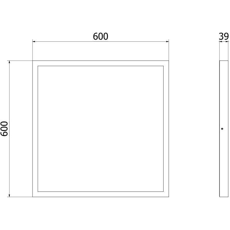 Mexen Brill-S LED таванен панел за монтаж към повърхност 60 x 60 см, 36W, неутрална