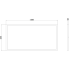 Mexen Brill-S LED таванен панел за повърхностен монтаж 120 x 60 см, 60W, неутрален -