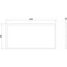 Mexen Brill-S LED таванен панел за външен монтаж 120 x 60 см, 60W, Неутрална - 4000K, 6600