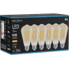 Mexen Vintis 6x LED нажежаема жичка E27, ST64, 4W, Топла - 2700K, 400 lm, кехлибар