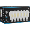 Mexen Vintis 6x LED филамент крушка E27, ST64, 4W, Студена - 6500K, 470 lm, прозрачна