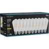 Mexen Vintis 10x LED крушка на нишка E27, ST64, 6W, Топла - 2200K, 720 lm, прозрачен