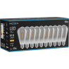 Mexen Vintis 10x крушка с нажежаема жичка LED E27, ST64, 6W, Топла - 2700K, 510 lm, опушена