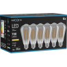 Mexen Vintis 6x LED крушка с жичка E27, ST64, 10W, Топло - 2200K, 780 lm, опушен - L152-E27-1022-70x06