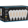 Mexen Vintis 6x LED филамент крушка E27, ST64, 10W, Топла - 2700K, 1320 lm, ясна - L152-E27-1027-00x06
