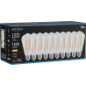 Mexen Vintis 10x LED филаментна крушка E27, ST64, 10W, Топла - 2700K, 1320 lm, прозрачна