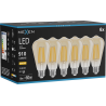Mexen Vintis 6x LED филамент крушка E27, ST64, 10W, Топла - 2700K, 910 lm, кехлибар