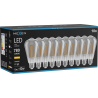 Mexen Vintis 10x LED нажежаема жичка, E27, ST64, 10W, Топло - 2700K, 780 lm, опушено стъкло