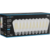Mexen Vintis 10x LED филамент крушка E27, ST64, 10W, Студена - 6500K, 1320 lm, прозрачна -