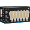 Mexen Vintis 6x LED спирална крушка с нажежаема жичка E27, ST64, 6W, Топло - 2200K, 530 lm,