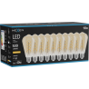 Mexen Vintis 10x LED крушка спирала филамент E27, ST64, 6W, Топла - 2200K, 530 lm, кехлибар