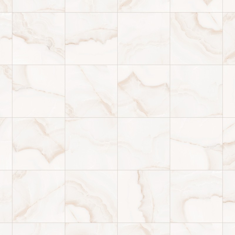 Mexen Onyx Бял полиран гранитогрес ректифициран клас G1, подово-сенен 60 x 60