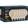 Mexen Vintis 6-кратна LED нажежаема крушка E27, G125, 4W, Топла - 2200K, 400 lm, кехлибар