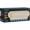 Mexen Vintis 10x крушка с нажежаема жичка LED E27, G125, 4W, Топло - 2200K, 400 lm, кехлибар