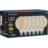 Mexen Vintis 6x LED крушка с нажежаема жичка E27, G125, 6W, Топла - 2700K, 600 lm,