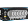 Mexen Vintis 10x LED нажежаема лампа с нажежаема нишка E27, G125, 6W, Топла - 2700K, 510 lm,