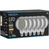 Mexen Vintis 6x LED нажежаема жичка крушка E27, G125, 8W, Топла - 2700K, 680 lm, опушено