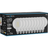 Mexen Vintis 10x LED нажежаема жичка крушка E27, G125, 8W, Неутрална - 4000K, 1055 lm,