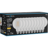 Mexen Vintis 10x LED нажежаема осветителна крушка E27, G125, 10W, Топла - 2700K, 1320 lm,