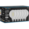 Mexen Vintis 6x LED филаменна крушка E27, G125, 10W, Неутрална - 4000K, 1320 lm, прозрачна