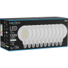 Mexen Vintis 10x LED крушка с нажежаема жичка E27, G125, 10W, Неутрална - 4000K, 1320 lm,