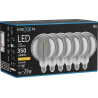 Mexen Vintis 6x LED спирала с нажежаема жичка E27, G125, 6W, Топла - 2200K, 350 lm, опушен