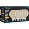 Mexen Vintis 6x LED крушка с нажежаема жичка спирала E27, G125, 8W, Топла - 2200K, 600 lm,