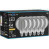 Mexen Vintis 6x LED крушка с нажежаема нишка спирала E27, G125, 8W, Топла - 2200K, 450 lm,