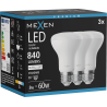 Mexen Nova 3x LED крушка E27, R63, 8W, Неутрална - 4000K, 840 lm - L104-E27-0840-01x03