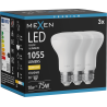 Mexen Nova 3x LED крушка E27, R63, 10W, Топла - 3000K, 1055 lm - L104-E27-1030-01x03