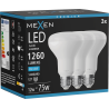 Mexen Nova 3x LED крушка E27, R80, 12W, Студена - 6500K, 1260 lm - L105-E27-1265-01x03