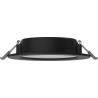 Mexen LDRR вграден LED downlight таванен панел, фи 12 см, 6W, Студено - 6500K, 450 lm, черен