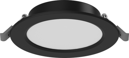 Mexen LDRR вграден LED downlight таванен панел, фи 12 см, 6W, Студено - 6500K, 450 lm, черен