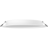 Mexen LDRR Вграден LED таванен панел downlight, ø 22 см, 18W, Неутрална - 4000K, 1980 lm, бял
