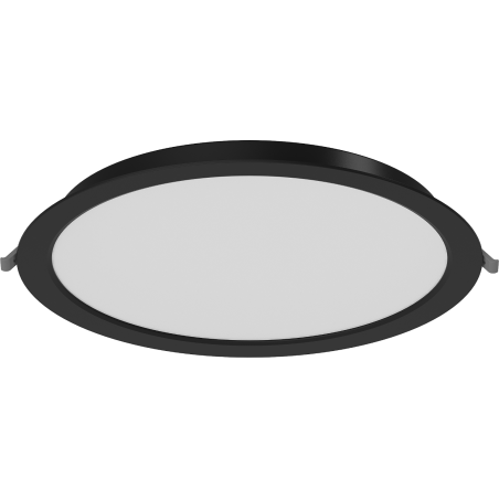 Mexen LDRR вдлъбнат таванен панел Downlight LED, 30 см, 24W, студена - 6500K, 1920 lm, черен